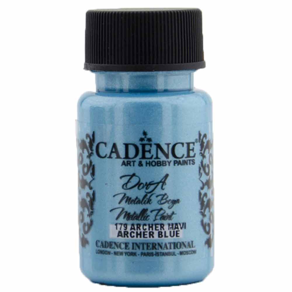 Cadence Dora Metalik Boya 50ml Archer Mavi 179