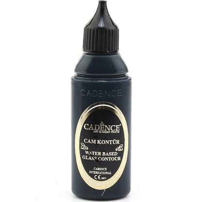 Cadence Cam Kontürü 50ml 195 Siyah