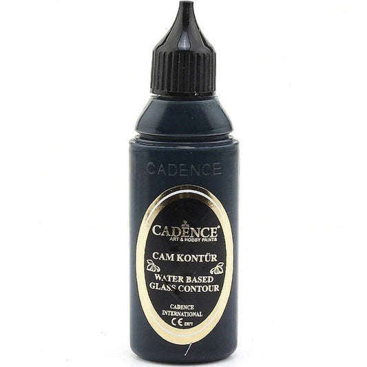 Cadence Cam Kontürü 50ml 195 Siyah