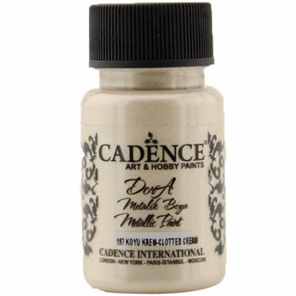Cadence Dora Metalik Boya 50ml Koyu Krem 197