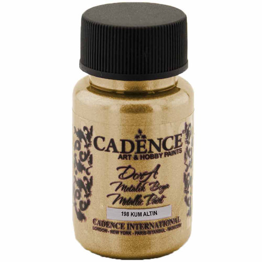 Cadence Dora Metalik Boya 50ml Kum Altın 198