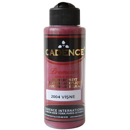Cadence Akrilik Boya 120ml Vişne