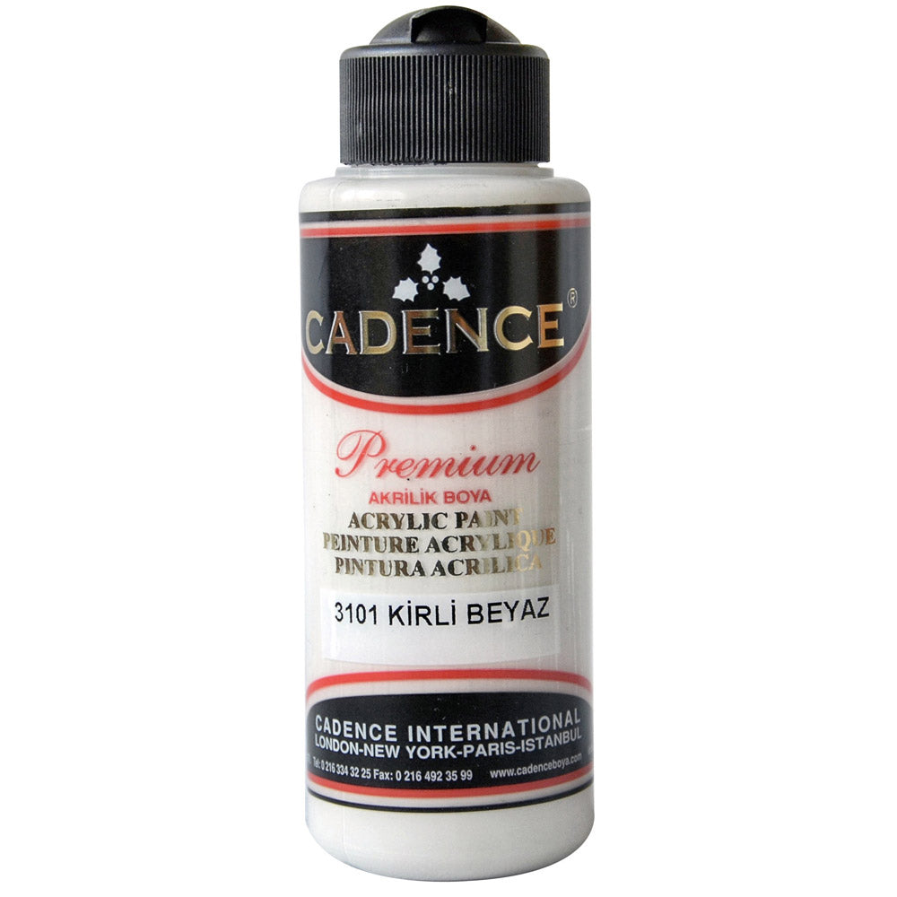 Cadence Akrilik Boya 120ml Kirli Beyaz