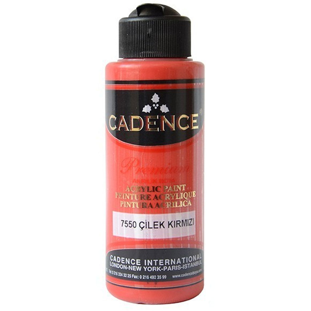 Cadence Akrilik Boya 120ml Çilek Kırmızı