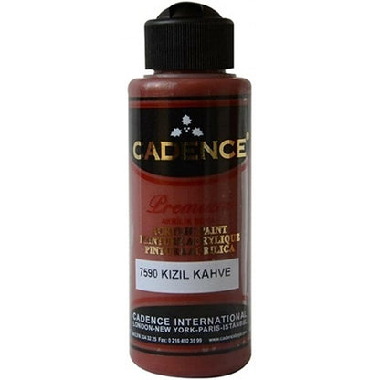 Cadence Akrilik Boya 120ml Kızıl Kahve