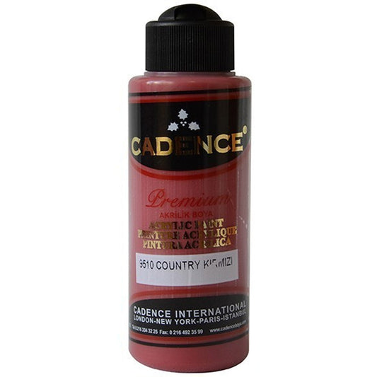 Cadence Akrilik Boya 120ml Country Kırmızı