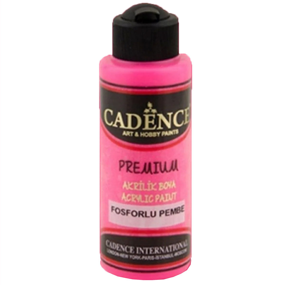 Cadence Fosforlu Akrilik Boya 120ml Fos.Pembe