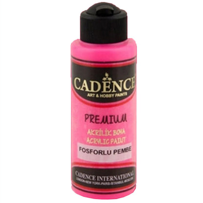 Cadence Fosforlu Akrilik Boya 120ml Fos.Pembe