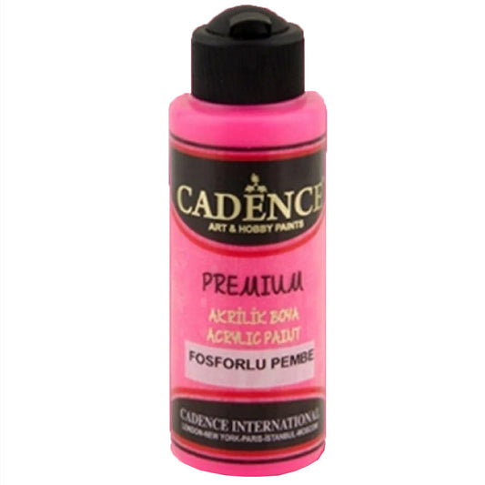 Cadence Fosforlu Akrilik Boya 120ml Fos.Pembe