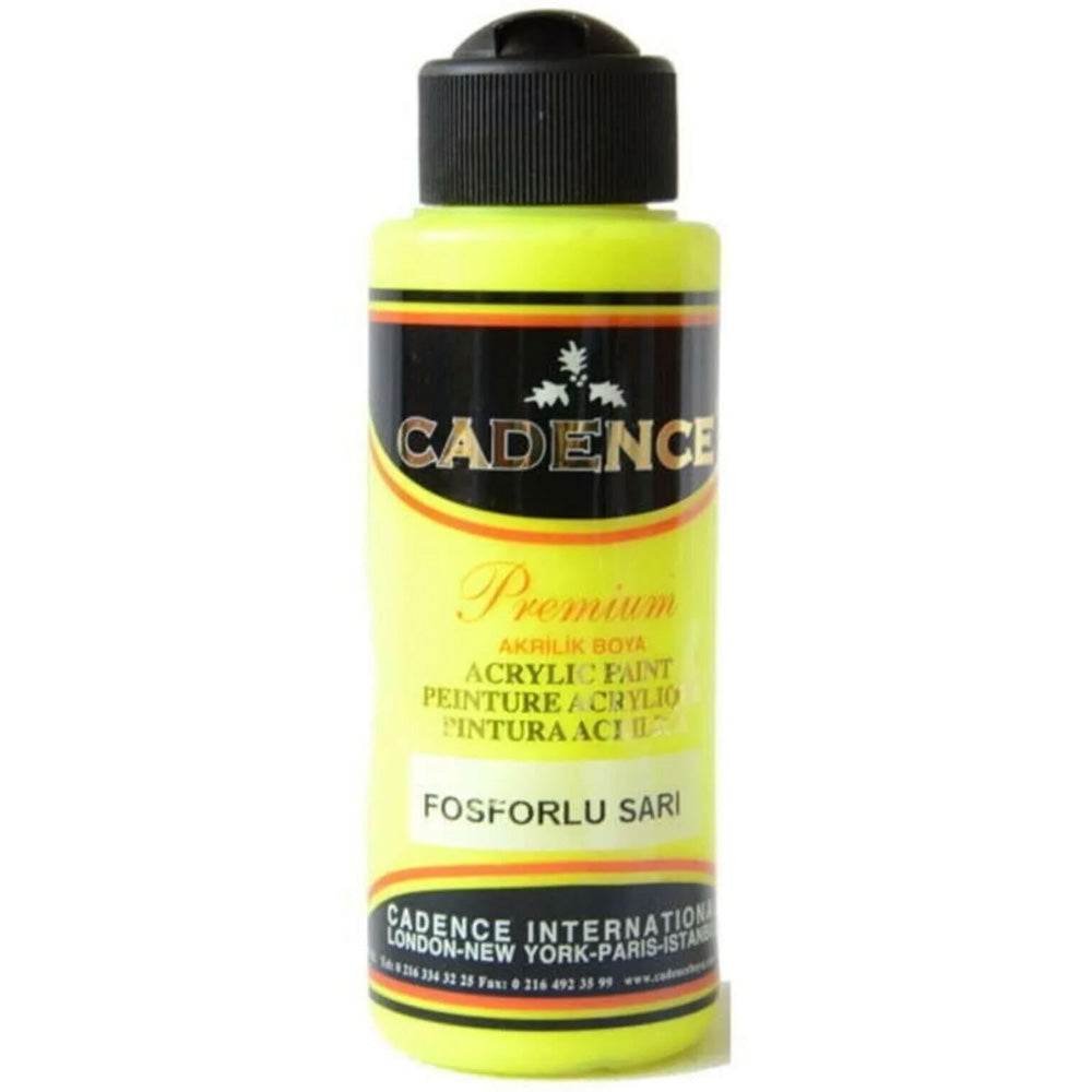 Cadence Fosforlu Akrilik Boya 120ml Fos.Sarı