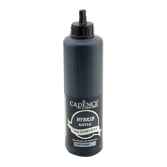 Cadence Hybrid Acrylic for Multisurfaces 500ml Siyah 60