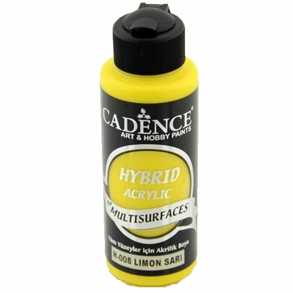 Cadence Hybrid Acrylic for Multisurfaces 120ml Limon Sarı H 08