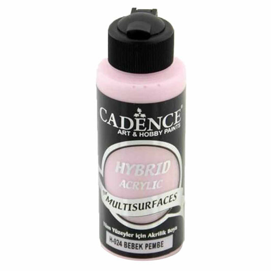 Cadence Hybrid Acrylic for Multisurfaces 120ml Bebek Pembe H 24