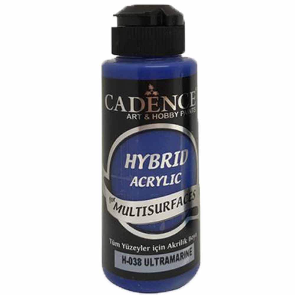 Cadence Hybrid Acrylic for Multisurfaces 120ml Ultramarin Mavi H 38