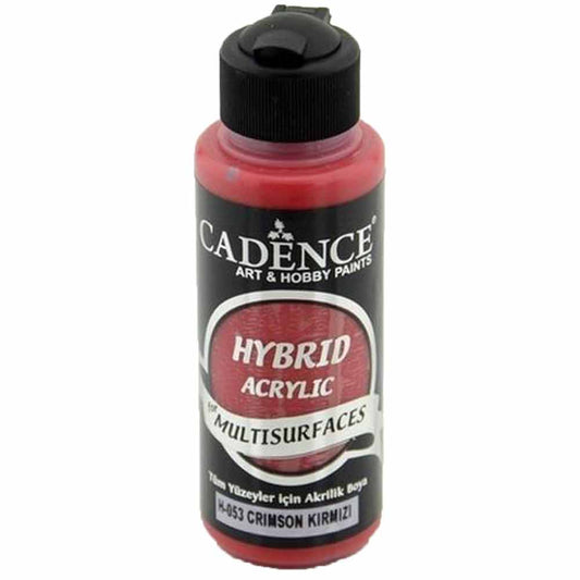 Cadence Hybrid Acrylic for Multisurfaces 120ml Crimson Kırmızı H 53