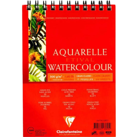 Clairefontaine Etival Classic 300gr A5 30 Sayfa Spiralli