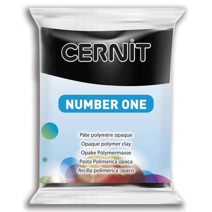 Cernit Number One Polimer Kil 56gr Black 100