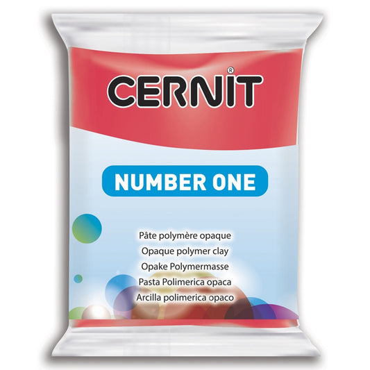 Cernit Number One Polimer Kil 56gr Carmine Red 420