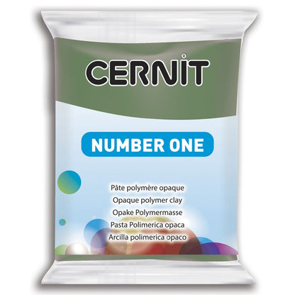 Cernit Number One Polimer Kil 56gr Olive Green 645