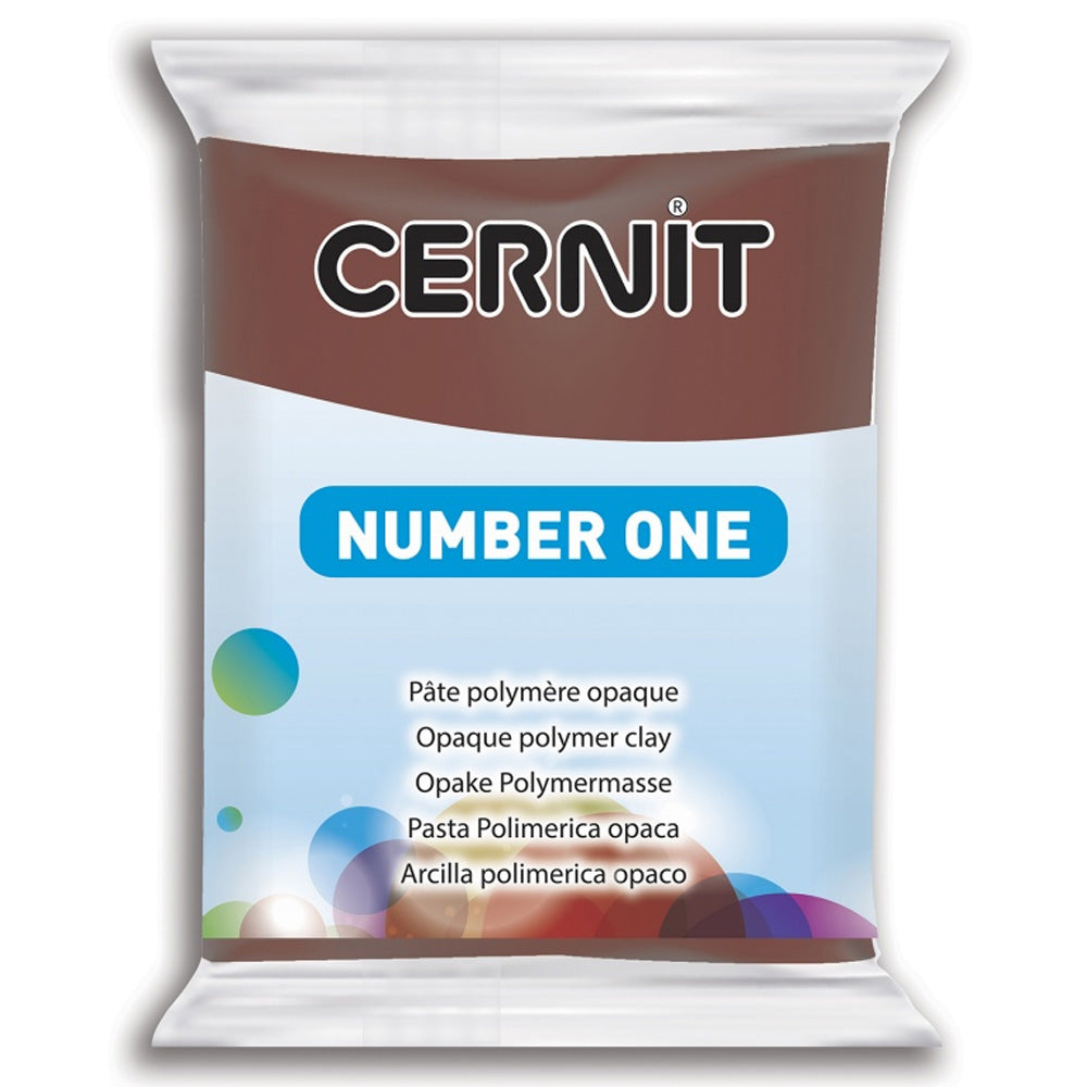 Cernit Number One Polimer Kil 56gr Brown 800