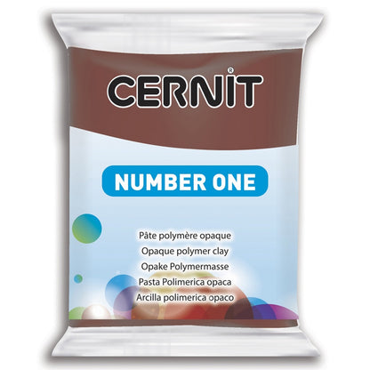 Cernit Number One Polimer Kil 56gr Brown 800