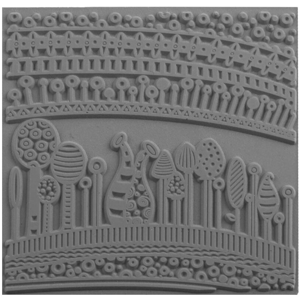 Cernit Silikon Desen Kalıbı Texture Plate Harmony 9x9cm