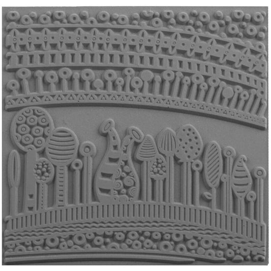 Cernit Silikon Desen Kalıbı Texture Plate Harmony 9x9cm