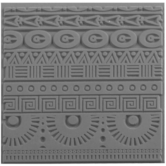 Cernit Silikon Desen Kalıbı Texture Plate Geometrıcs 9x9cm