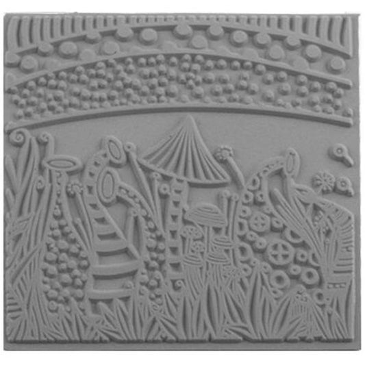 Cernit Silikon Desen Kalıbı Texture Plate Nature 9x9cm
