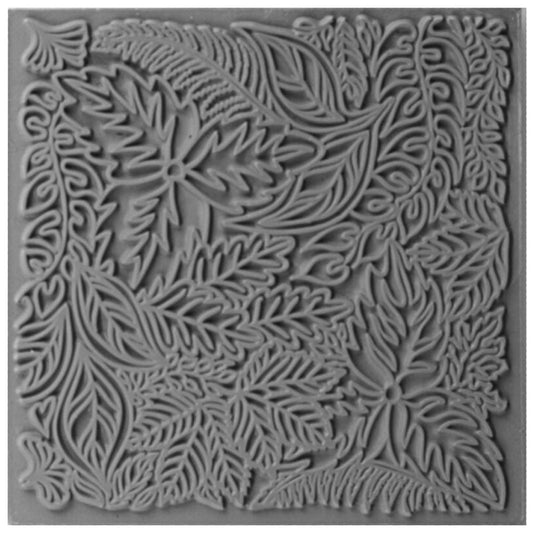 Cernit Silikon Desen Kalıbı Texture Plate Leaes 9x9cm