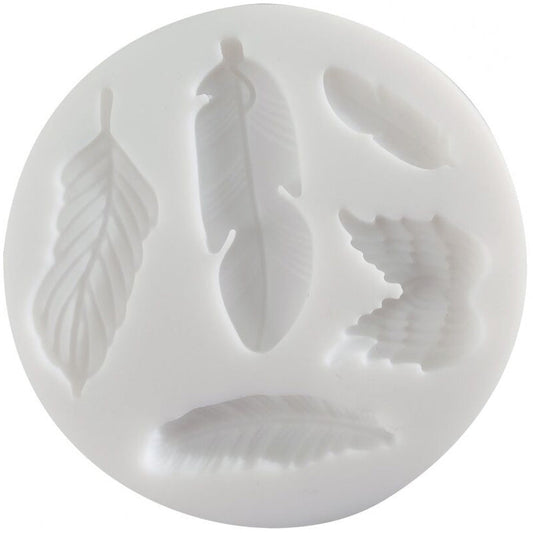 Cernit Silikon Desen Kalıbı Sılıcone Mould Feathers