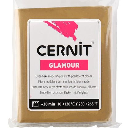 Cernit Glamour Polimer Kil 56gr Antique Gold 055