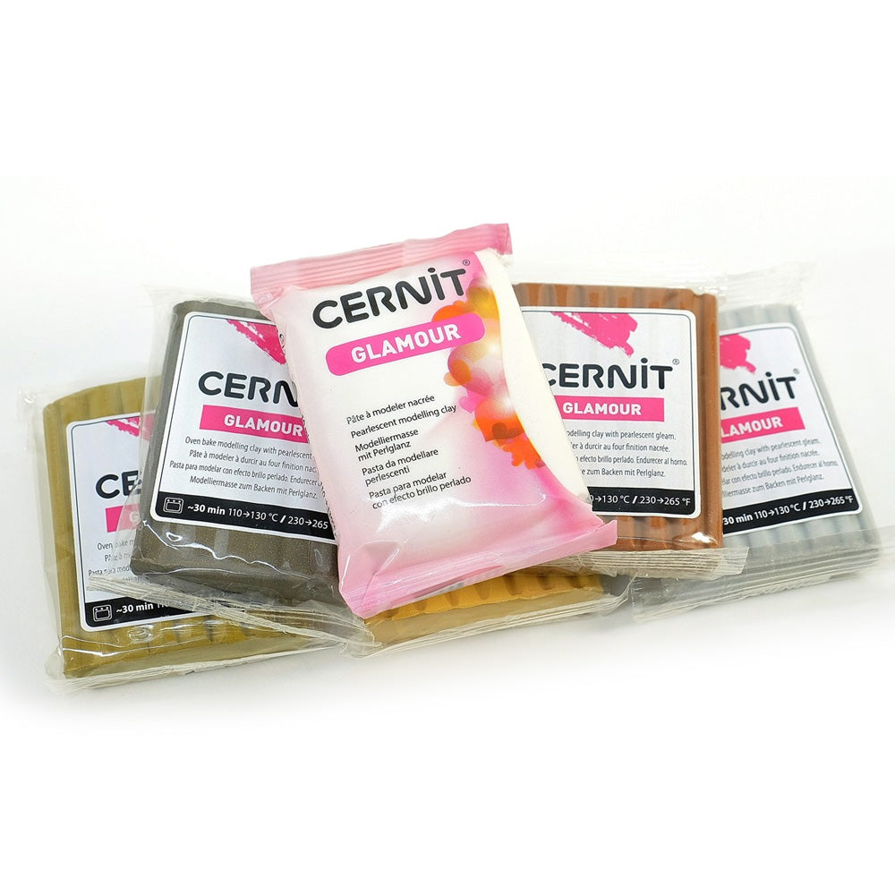 Cernit Glamour Polimer Kil 56gr Black 100