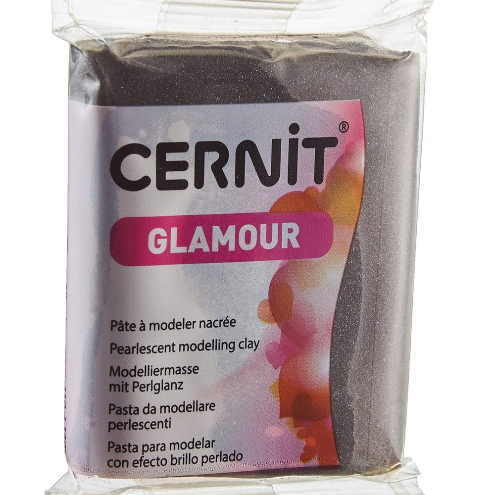 Cernit Glamour Polimer Kil 56gr Black 100