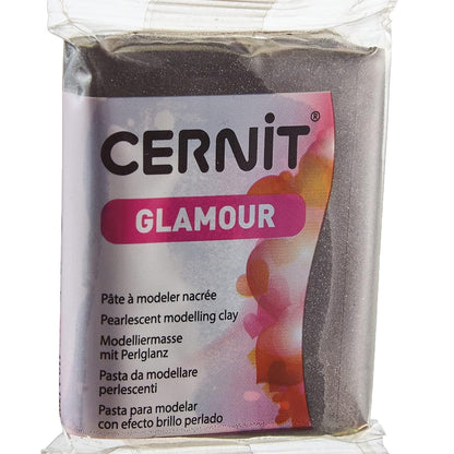 Cernit Glamour Polimer Kil 56gr Black 100