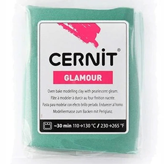 Cernit Glamour Polimer Kil 56gr Green 600