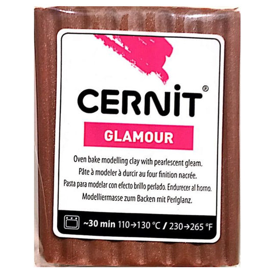 Cernit Glamour Polimer Kil 56gr Brown 800