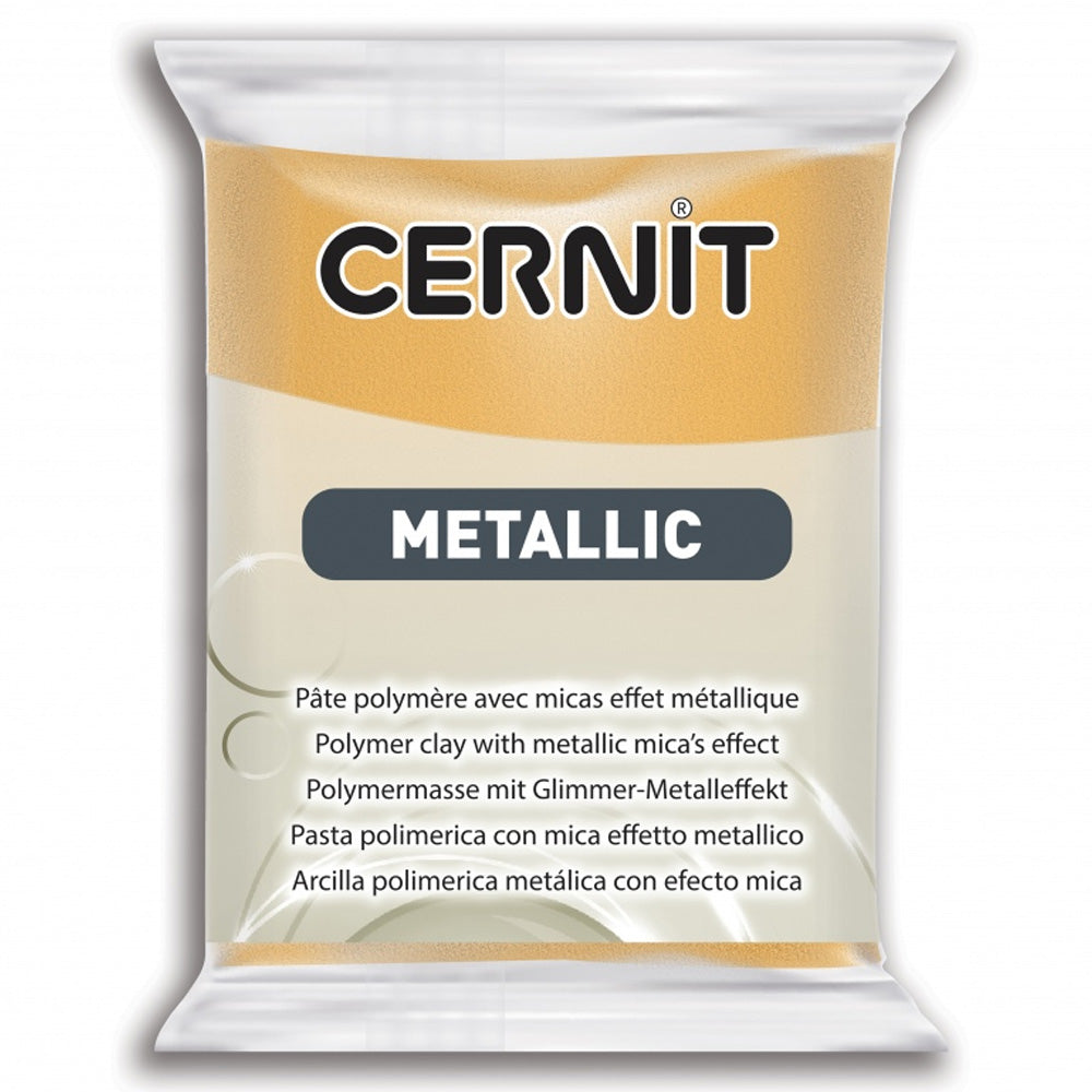 Cernit Metalik Polimer Kil 56gr Gold 050