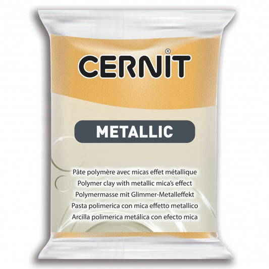 Cernit Metalik Polimer Kil 56gr Gold 050