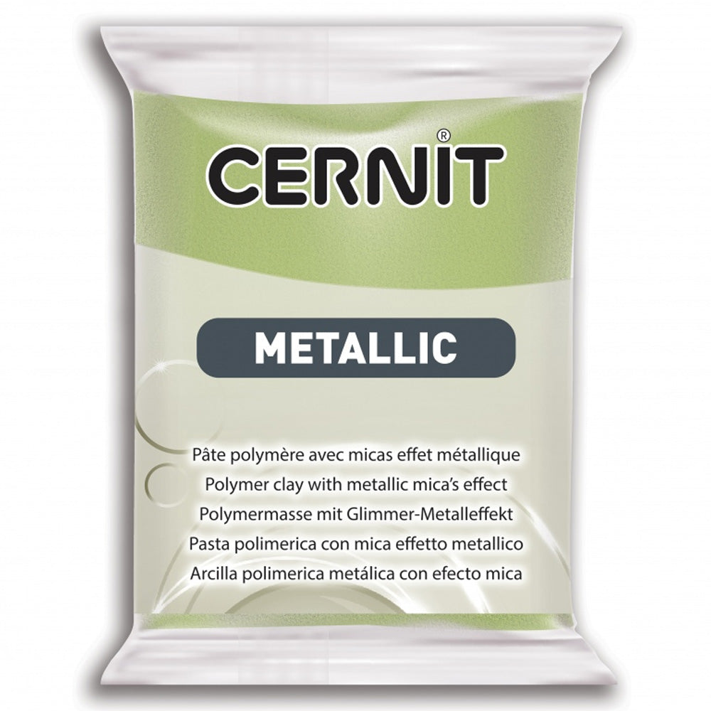 Cernit Metalik Polimer Kil 56gr Green Gold 051