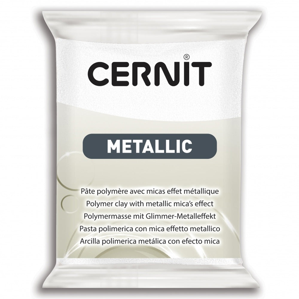 Cernit Metalik Polimer Kil 56gr Pearl White 085 (Nacre)