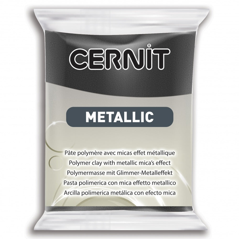 Cernit Metalik Polimer Kil 56gr Hematite 169