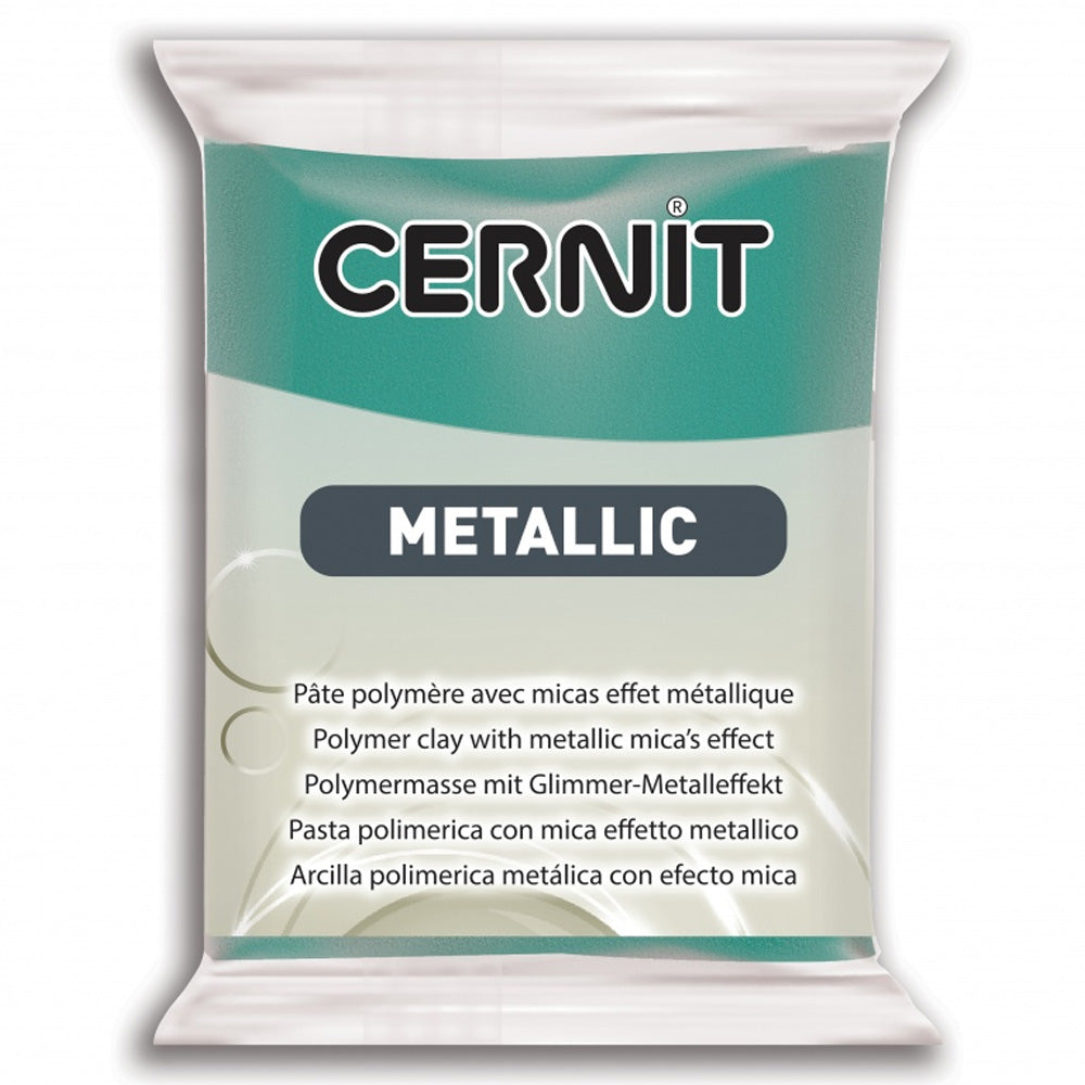 Cernit Metalik Polimer Kil 56gr Turquoise Green 676