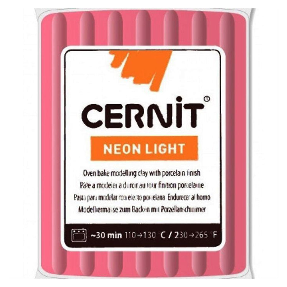 Cernit Neon Polimer Kil 56gr Red 400