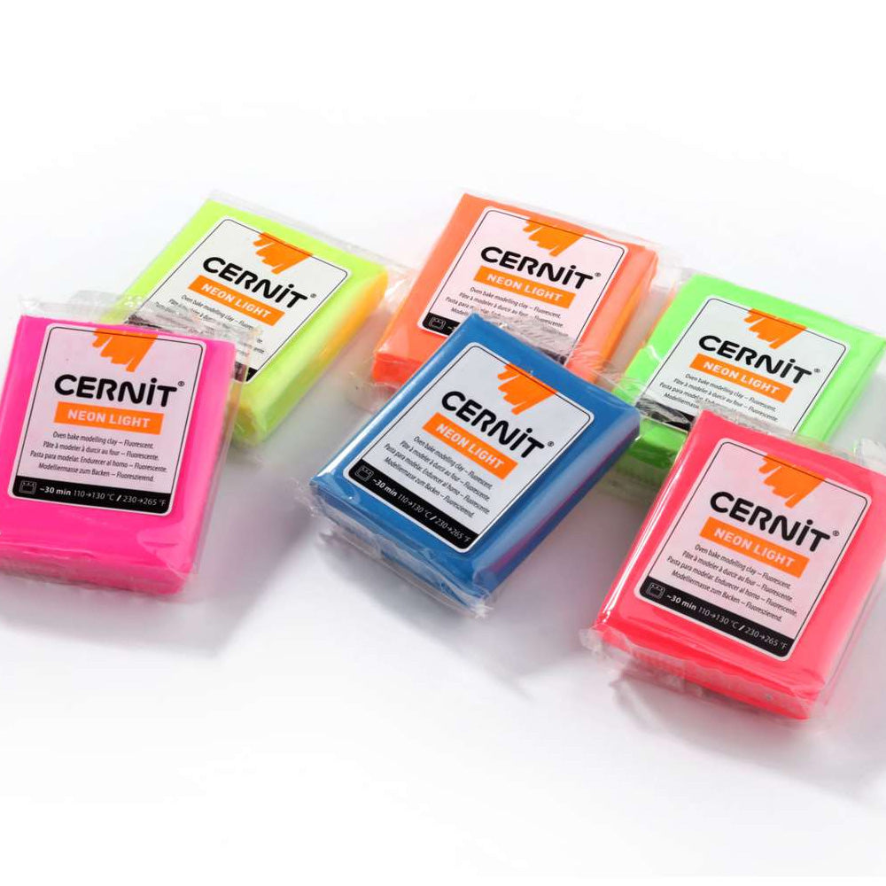 Cernit Neon Polimer Kil 56gr Yellow 700