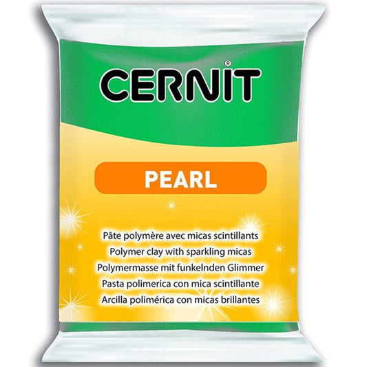 Cernit Pearl Polimer Kil 56gr Green 600
