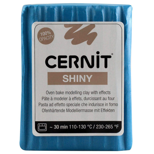 Cernit Shiny Polimer Kil 56gr Blue 200