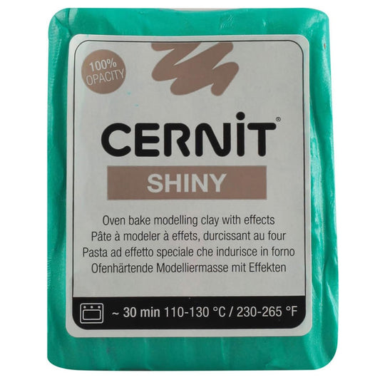 Cernit Shiny Polimer Kil 56gr Green 600