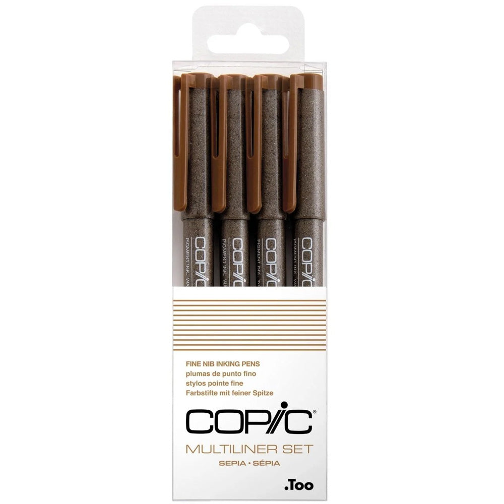 Copic Multiliner Classic Sepia 4'lü Set