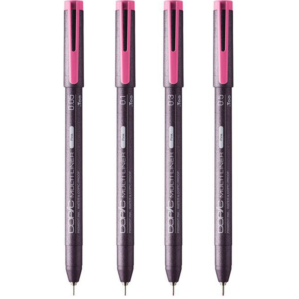 Copic Multiliner Classic Pink 4'lü Set